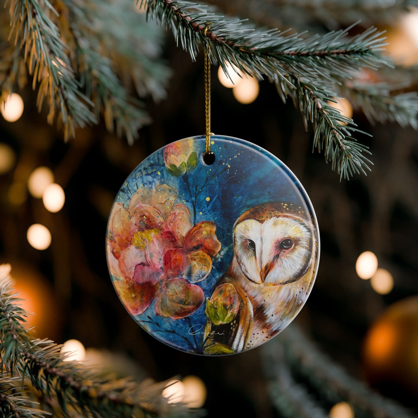 Owl Ceramic Ornaments