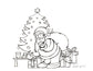 Santa and Cookies Digital Download