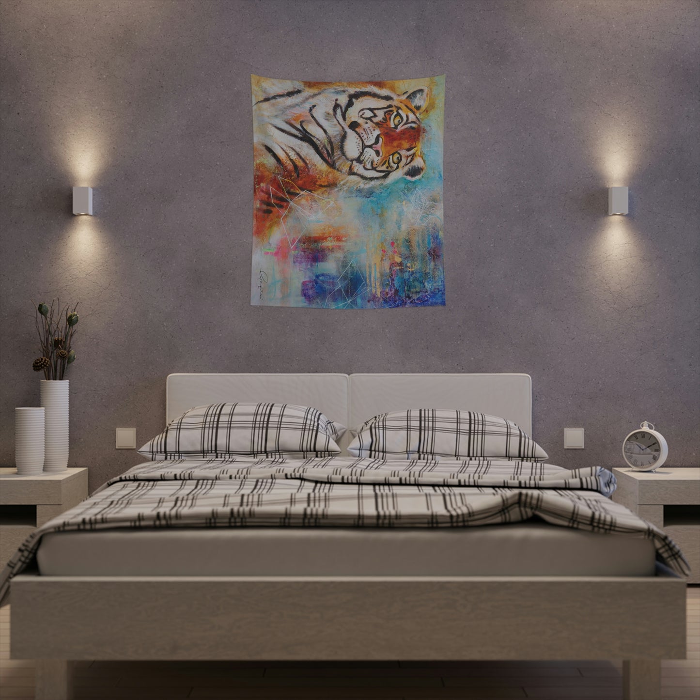 "King" Printed Wall Tapestry