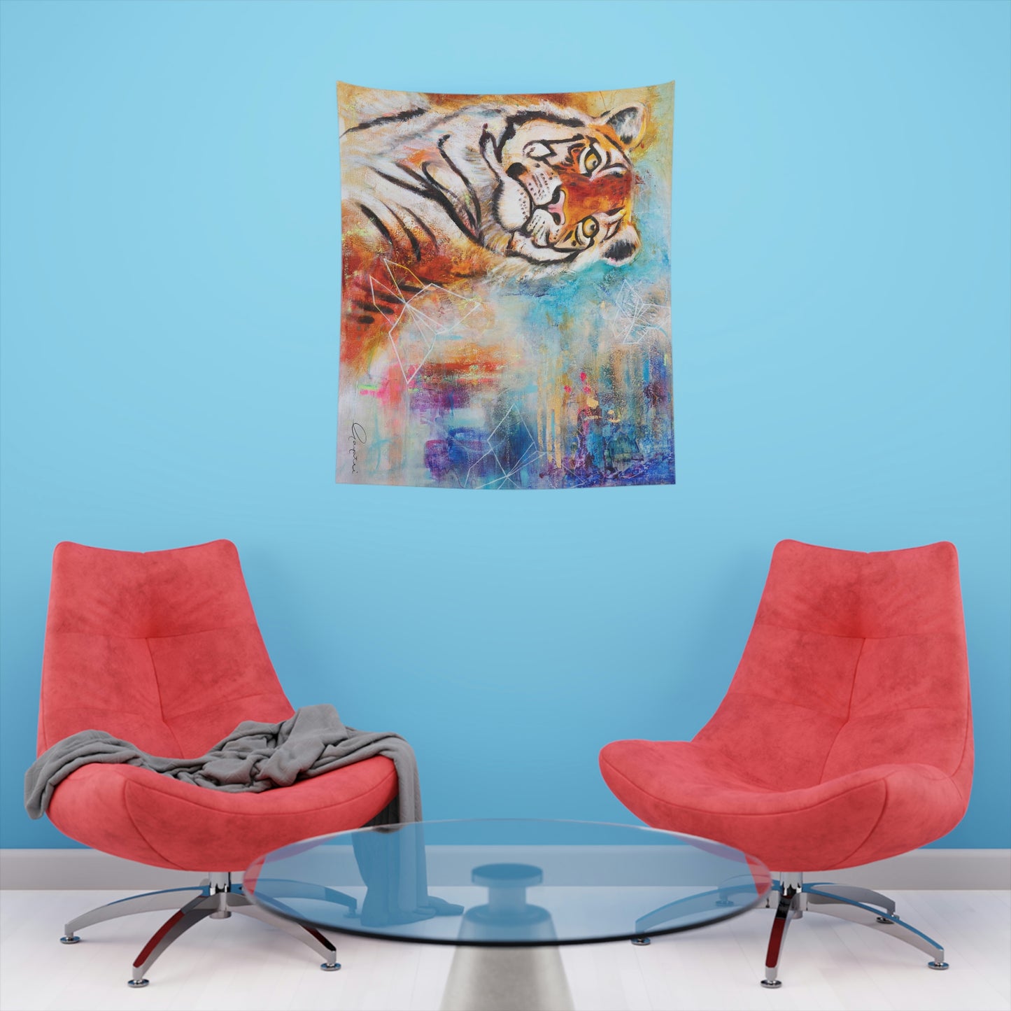 "King" Printed Wall Tapestry