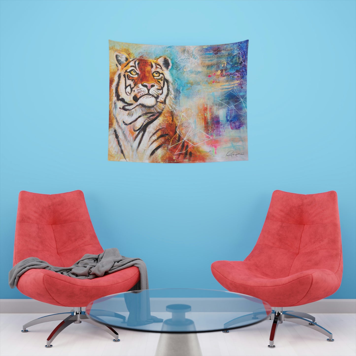 "King" Printed Wall Tapestry