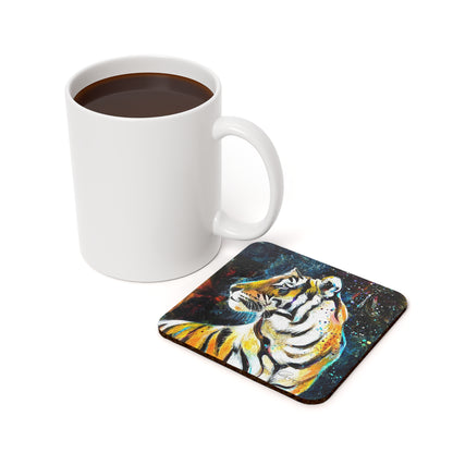 Tiger Cork Back Coaster