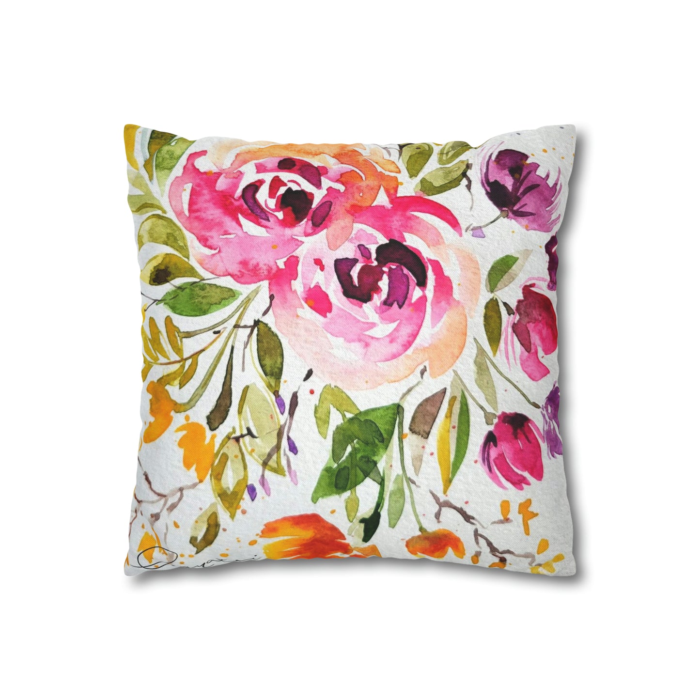 water color Square Pillow Case