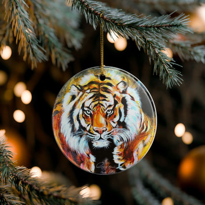 Tiger Ceramic Ornament