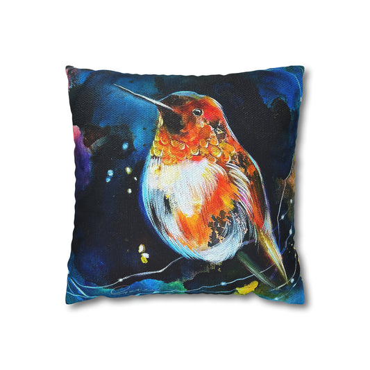 Humming bird Square Pillow Case