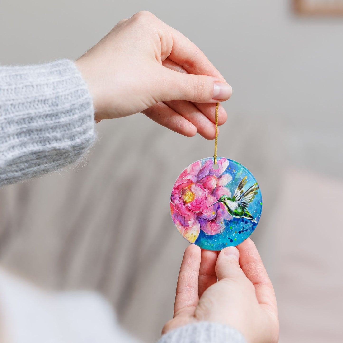 Humming Bird Ceramic Ornaments