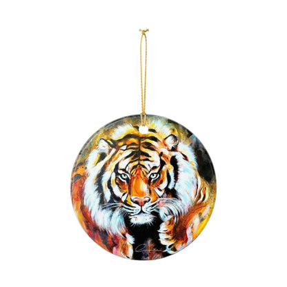 Tiger Ceramic Ornament