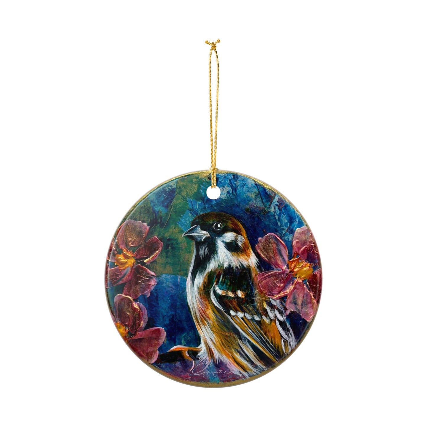Ceramic Ornament - Sparrow