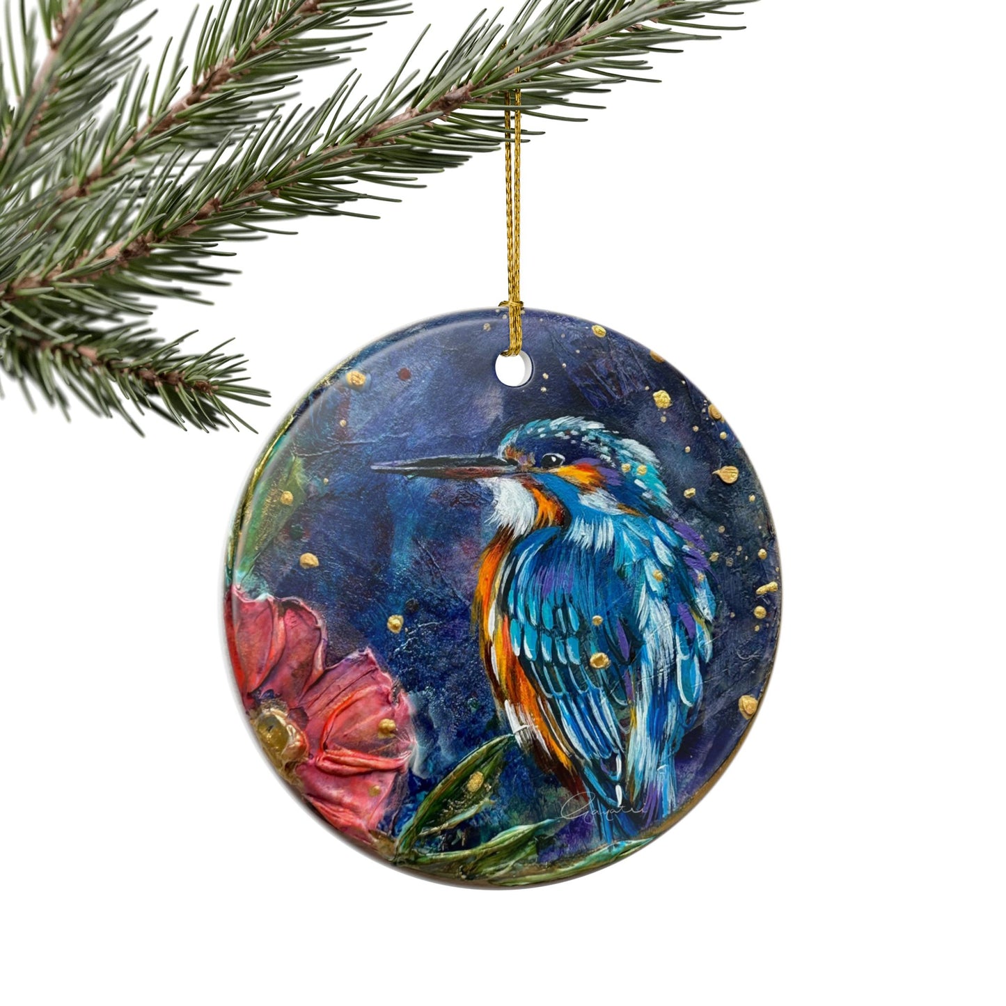 Ceramic Ornaments Kingfisher