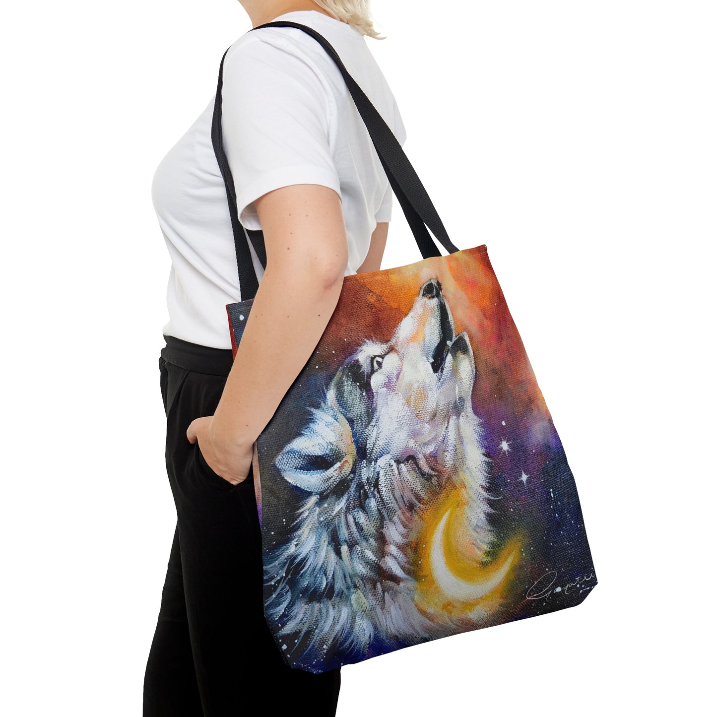 "Moon wolf "Tote Bag