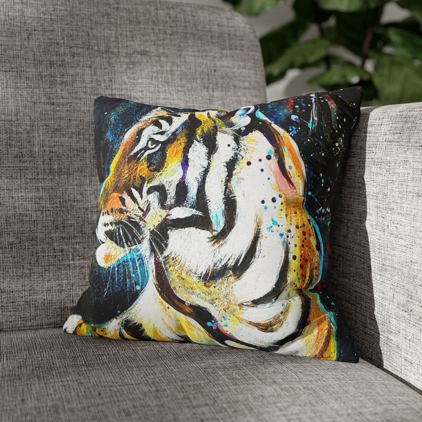 Tiger Square Pillow Case