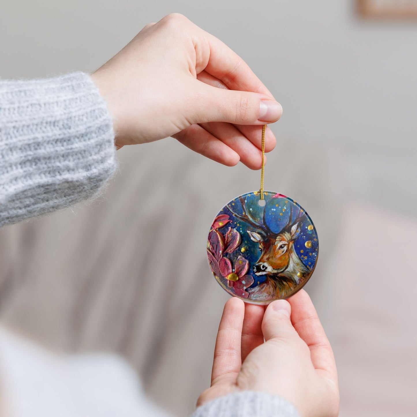 Ceramic Ornaments - Jingle in the Woods