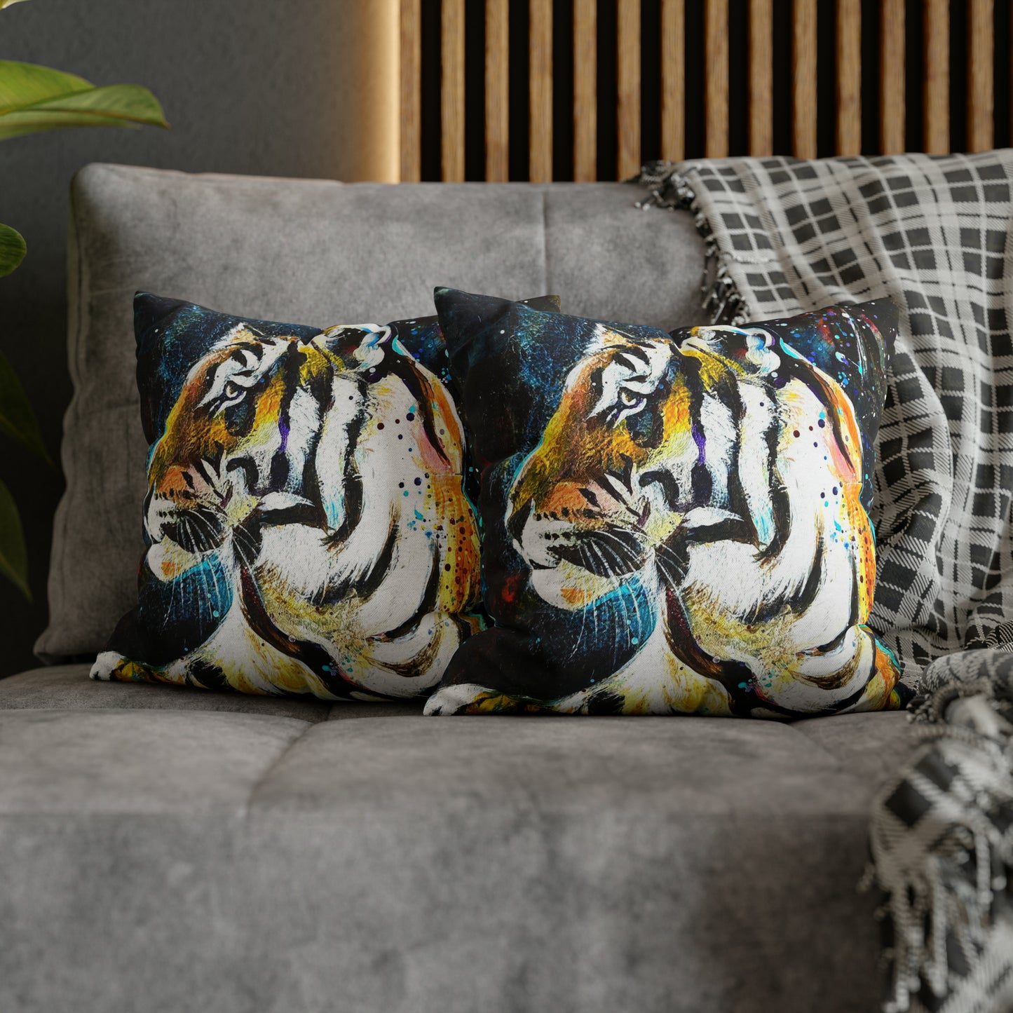 Tiger Square Pillow Case