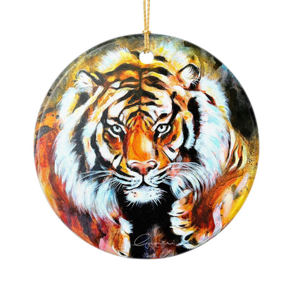 Tiger Ceramic Ornament