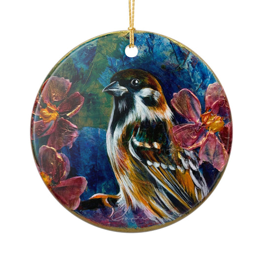 Ceramic Ornament - Sparrow