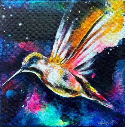 "wings" Humming bird