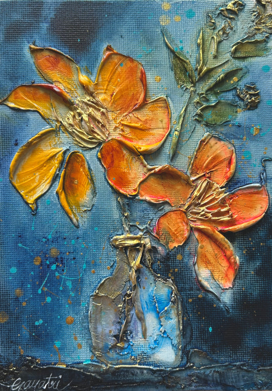 Yellow Flower Vase