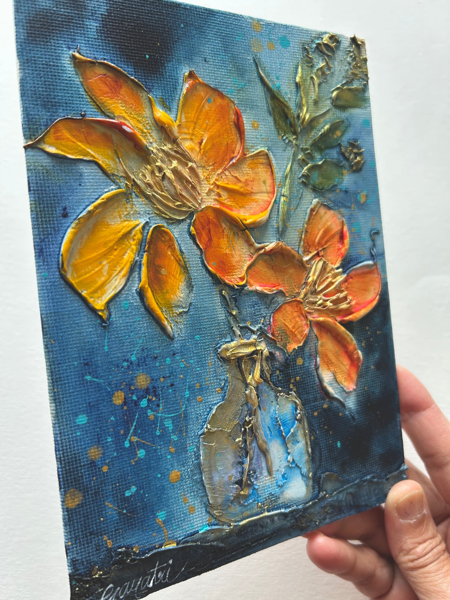 Yellow Flower Vase