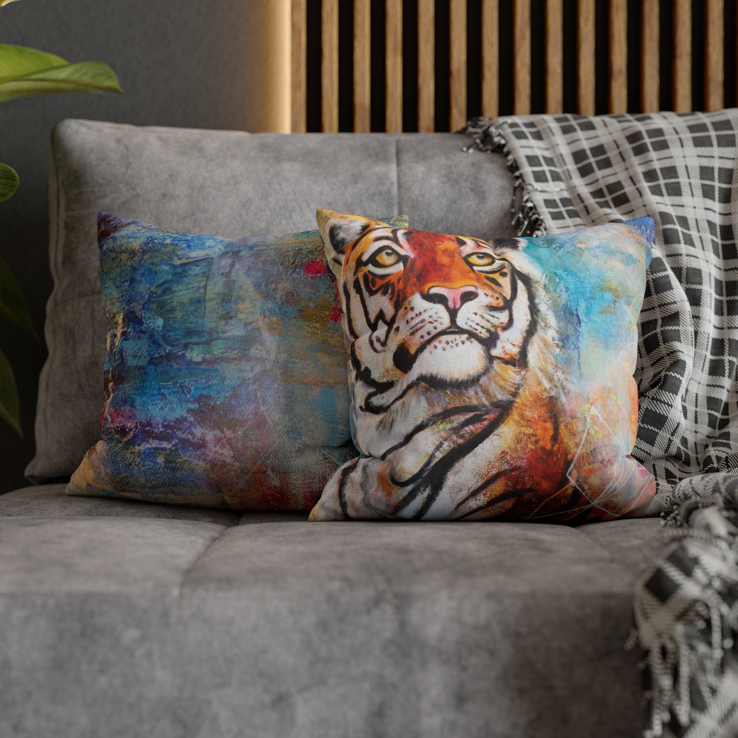 "King" Spun Polyester Square Pillow Case